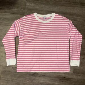J. Crew long-sleeve striped cotton tee